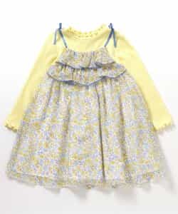 ★SALE★フラワーシフォンワンピース_アプレレクールマシェリ_722053