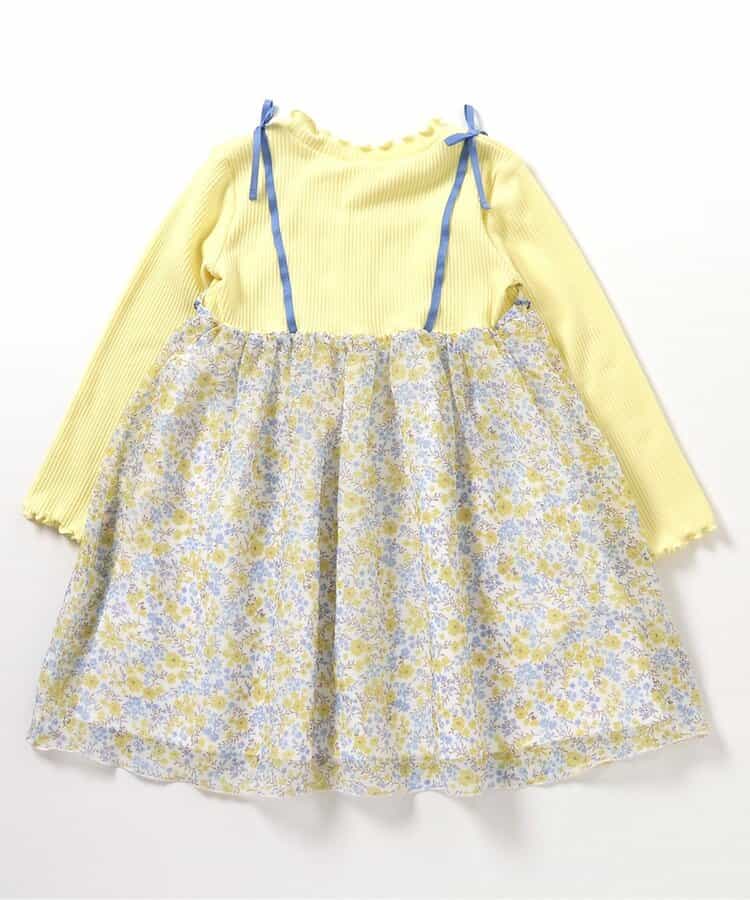 ★SALE★フラワーシフォンワンピース_アプレレクールマシェリ_722054