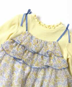 ★SALE★フラワーシフォンワンピース_アプレレクールマシェリ_722055