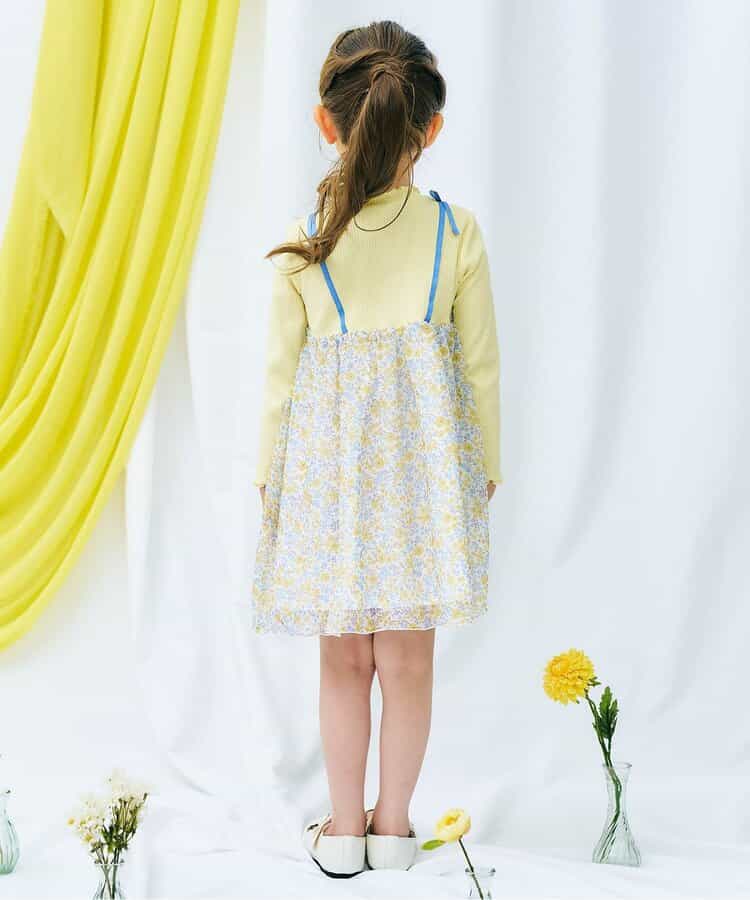★SALE★フラワーシフォンワンピース_アプレレクールマシェリ_722062
