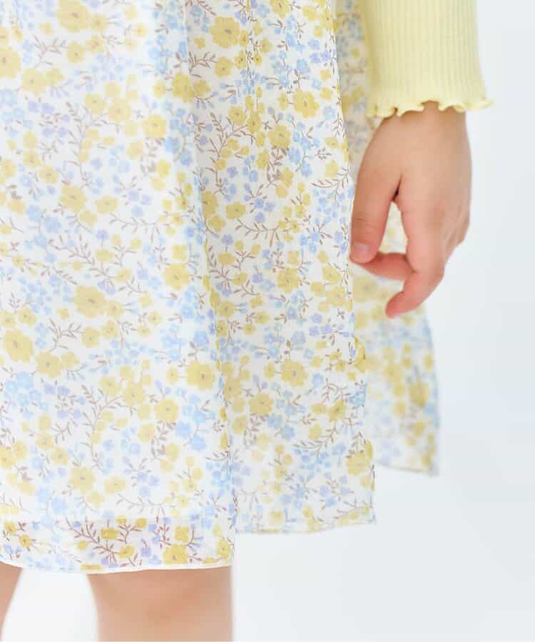 ★SALE★フラワーシフォンワンピース_アプレレクールマシェリ_722065