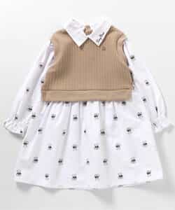 ★アウトレットセール★tiny bear ベストドッキングワンピース_450645