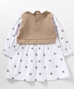 ★アウトレットセール★tiny bear ベストドッキングワンピース_450646