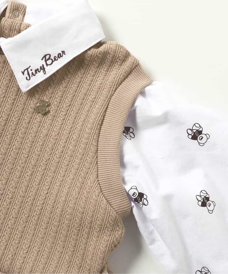 ★アウトレットセール★tiny bear ベストドッキングワンピース_450650