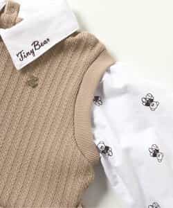 ★アウトレットセール★tiny bear ベストドッキングワンピース_450650