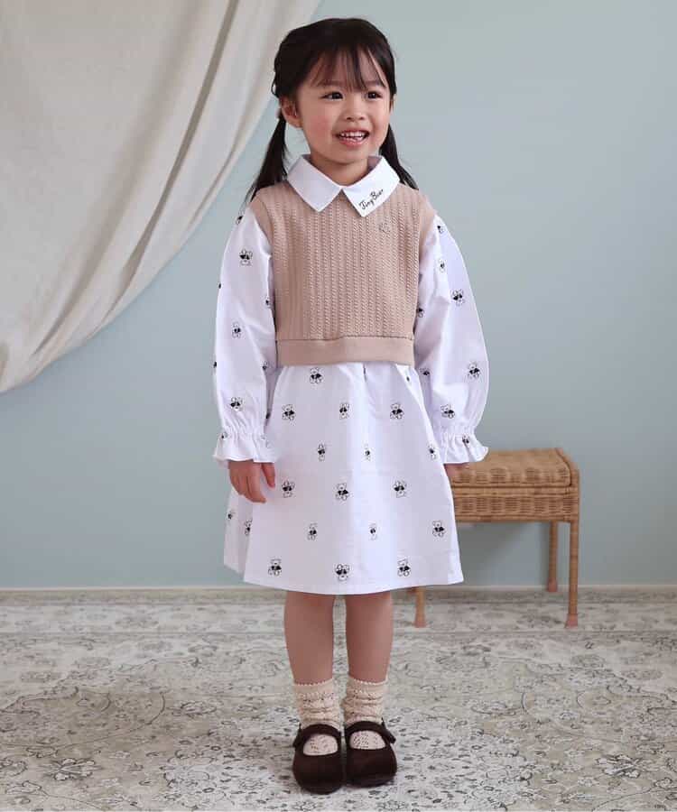 ★アウトレットセール★tiny bear ベストドッキングワンピース_450655