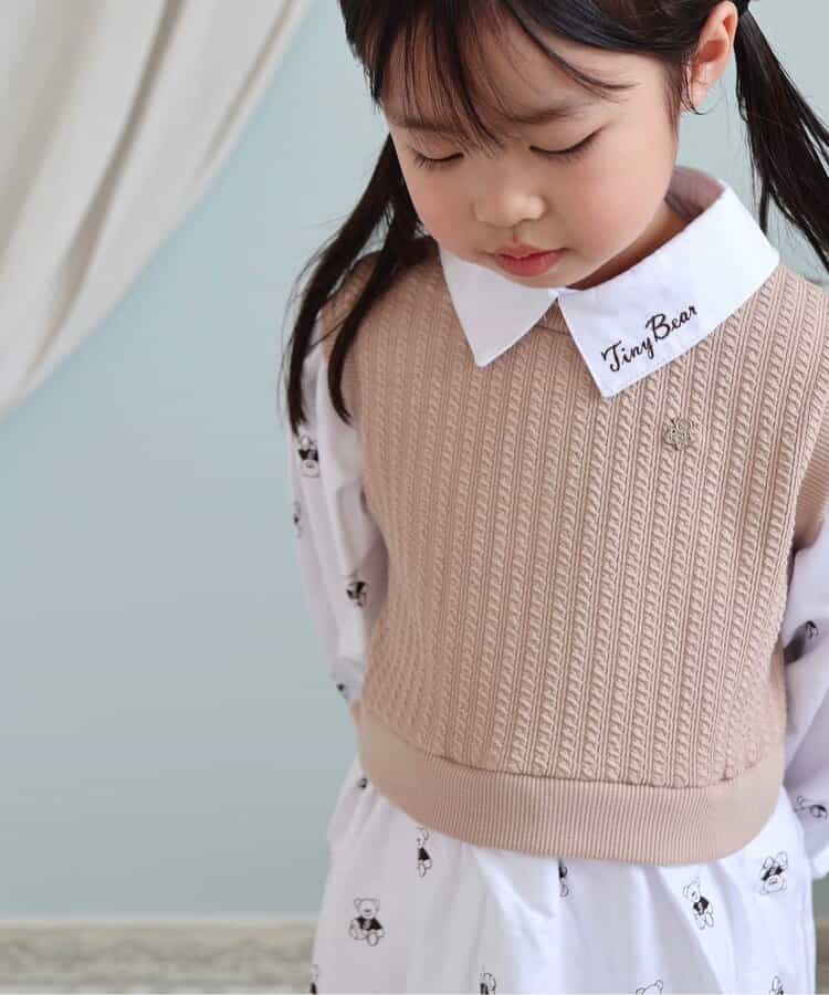 ★アウトレットセール★tiny bear ベストドッキングワンピース_450657