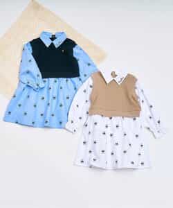 ★アウトレットセール★tiny bear ベストドッキングワンピース_450666