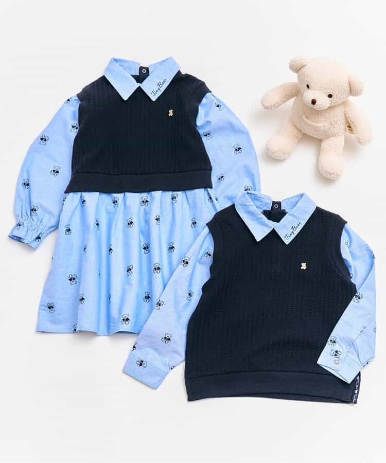 ★アウトレットセール★tiny bear ベストドッキングワンピース_450668
