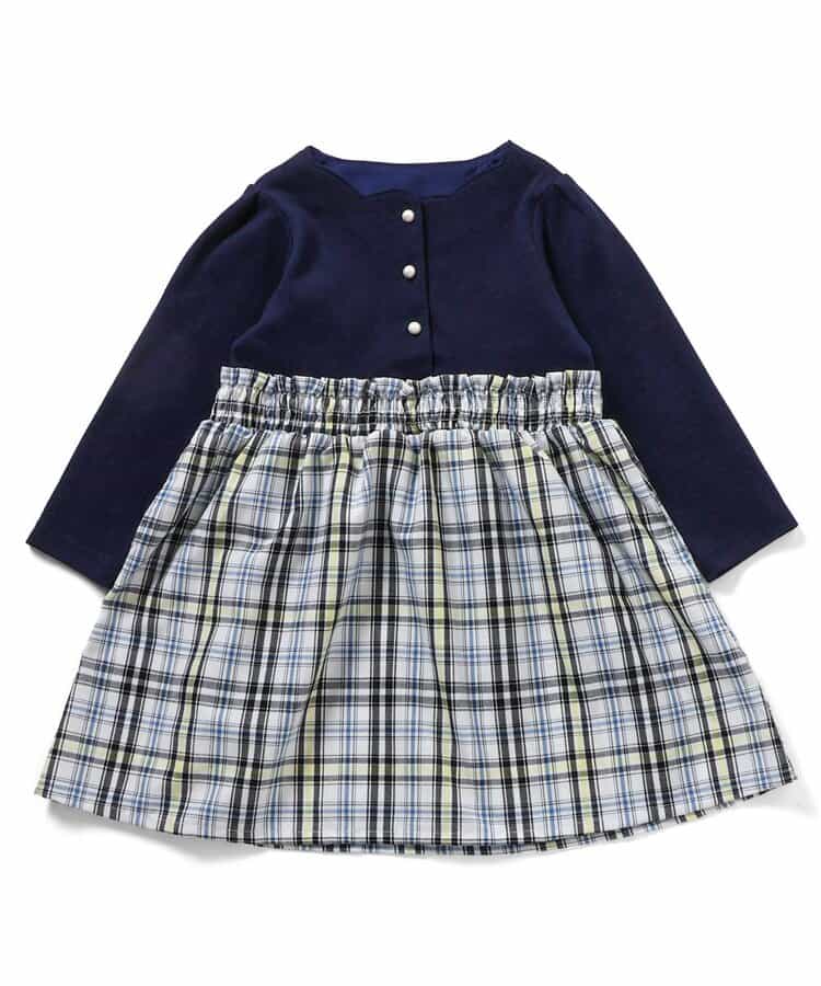 ★SALE★フロントボタンドッキングワンピース_723129