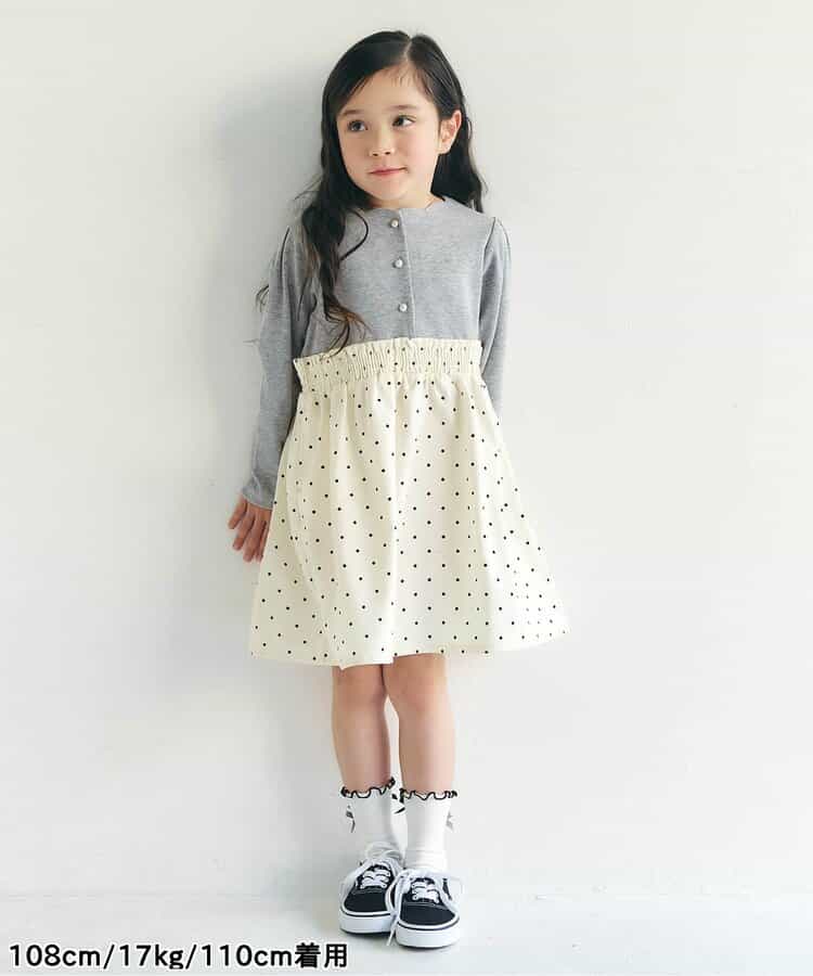★SALE★フロントボタンドッキングワンピース_723143