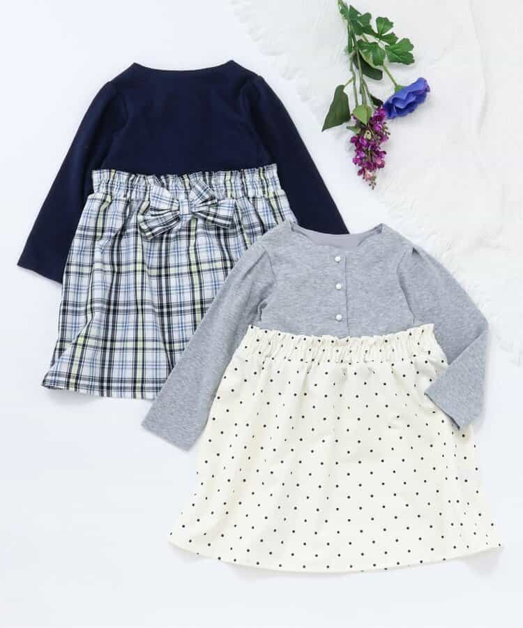 ★SALE★フロントボタンドッキングワンピース_723145