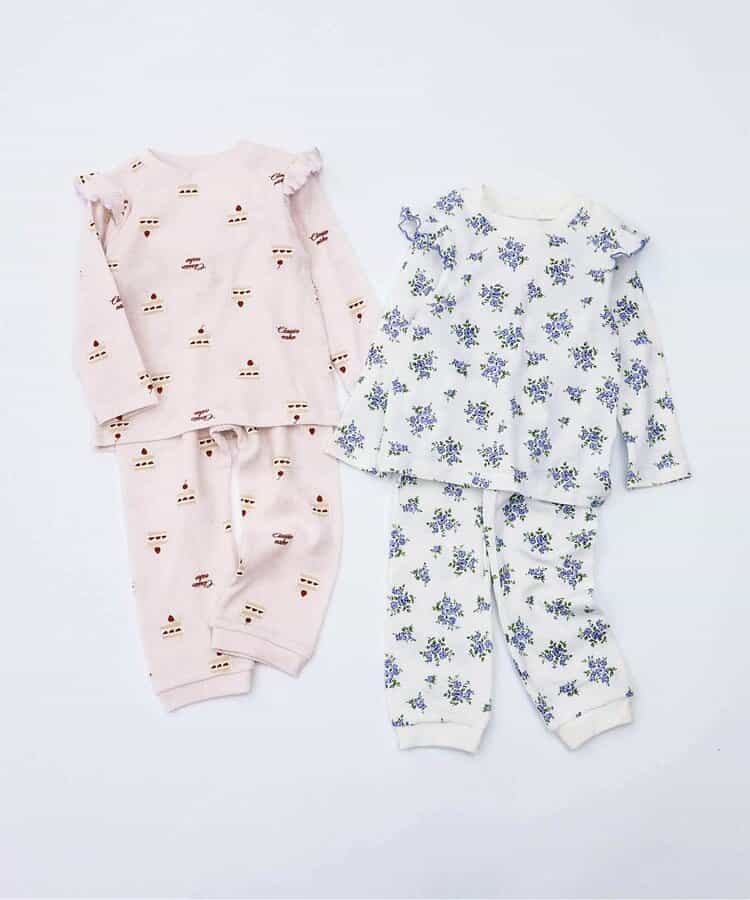 ★SALE★花・ケーキ柄パジャマ  10分丈_812461