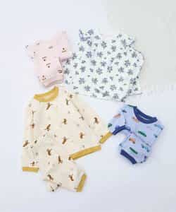 ★SALE★花・ケーキ柄パジャマ  10分丈_812464