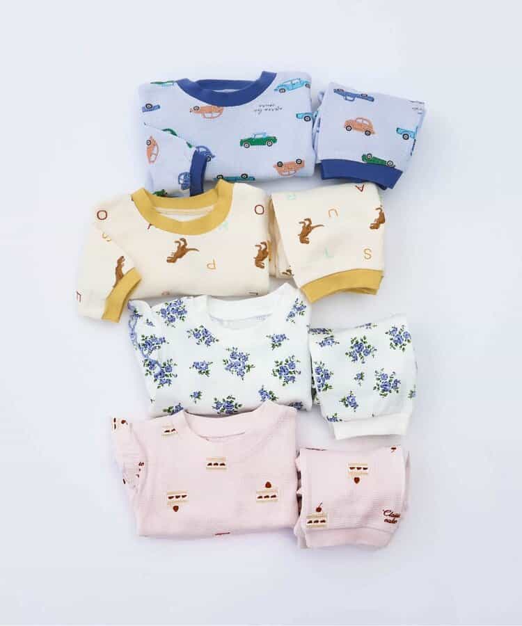 ★SALE★花・ケーキ柄パジャマ  10分丈_812465