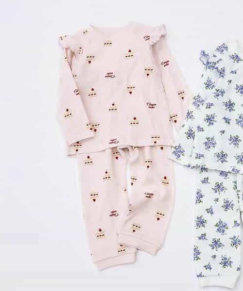 ★SALE★花・ケーキ柄パジャマ  10分丈