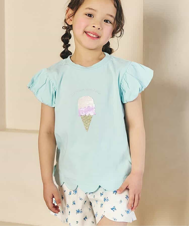モチーフスカラップTシャツ
