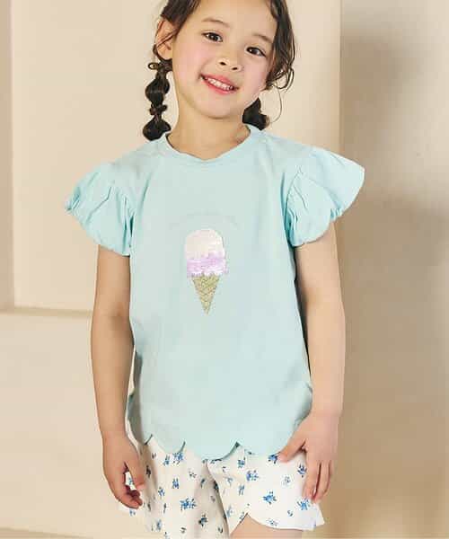 モチーフスカラップTシャツ