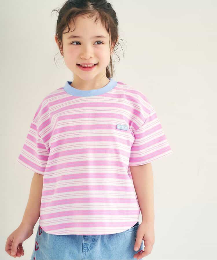 ALCロゴボーダーTシャツ