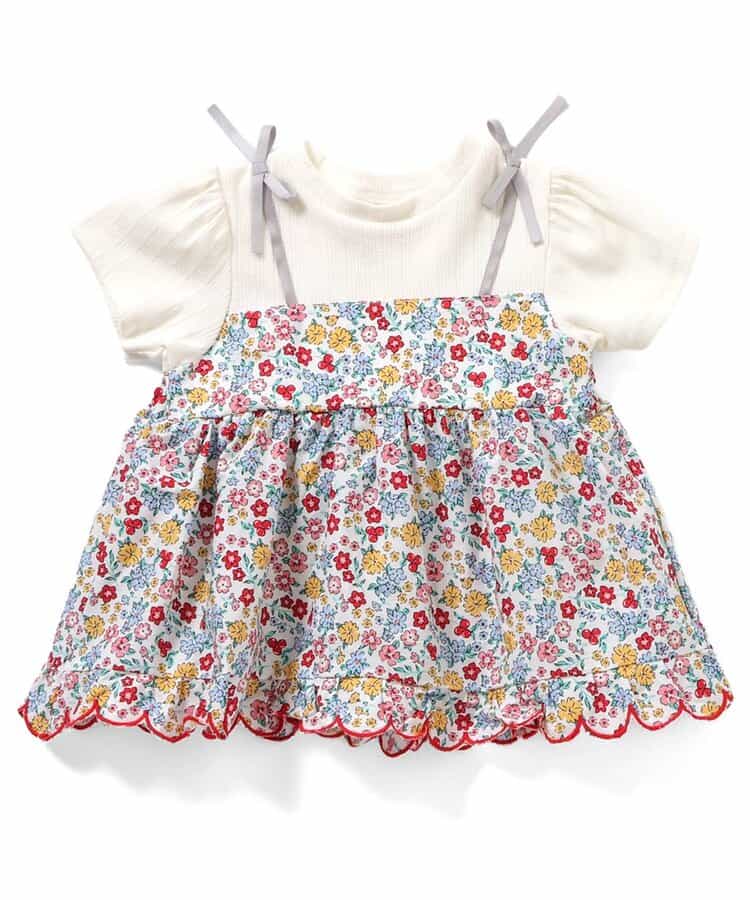 ★SALE★フラワーフリルドッキングトップス(セットアップ可)_765764