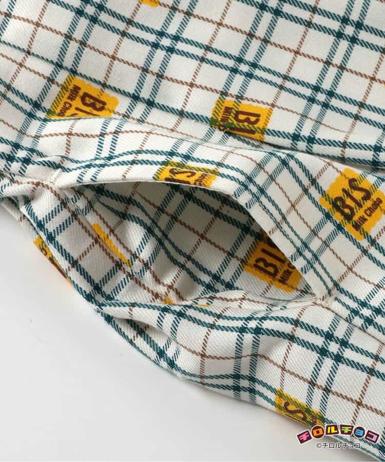 ★アウトレットセール★チロルチョコ×tiny bear サスペンダー付きパンツ 10分丈_931191