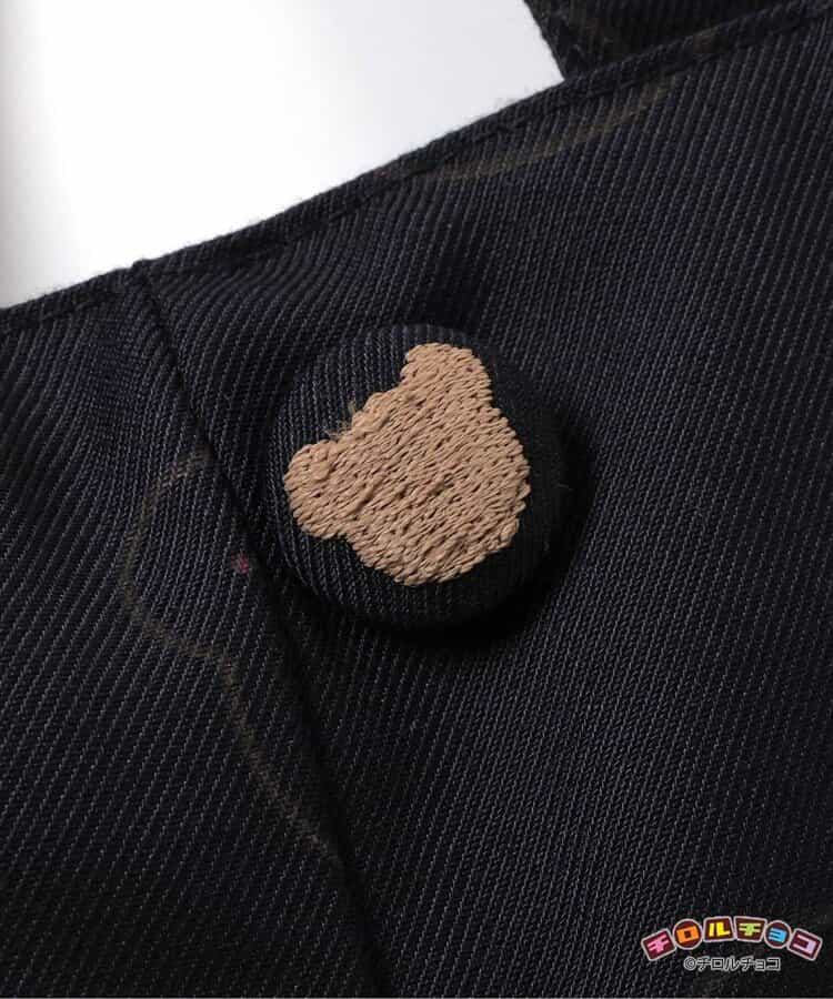 ★アウトレットセール★チロルチョコ×tiny bear サスペンダー付きパンツ 10分丈_931196