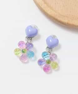 カラフルお花イヤリング_803103