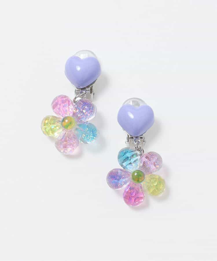 カラフルお花イヤリング_803108
