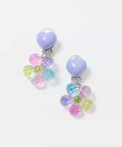カラフルお花イヤリング_803108