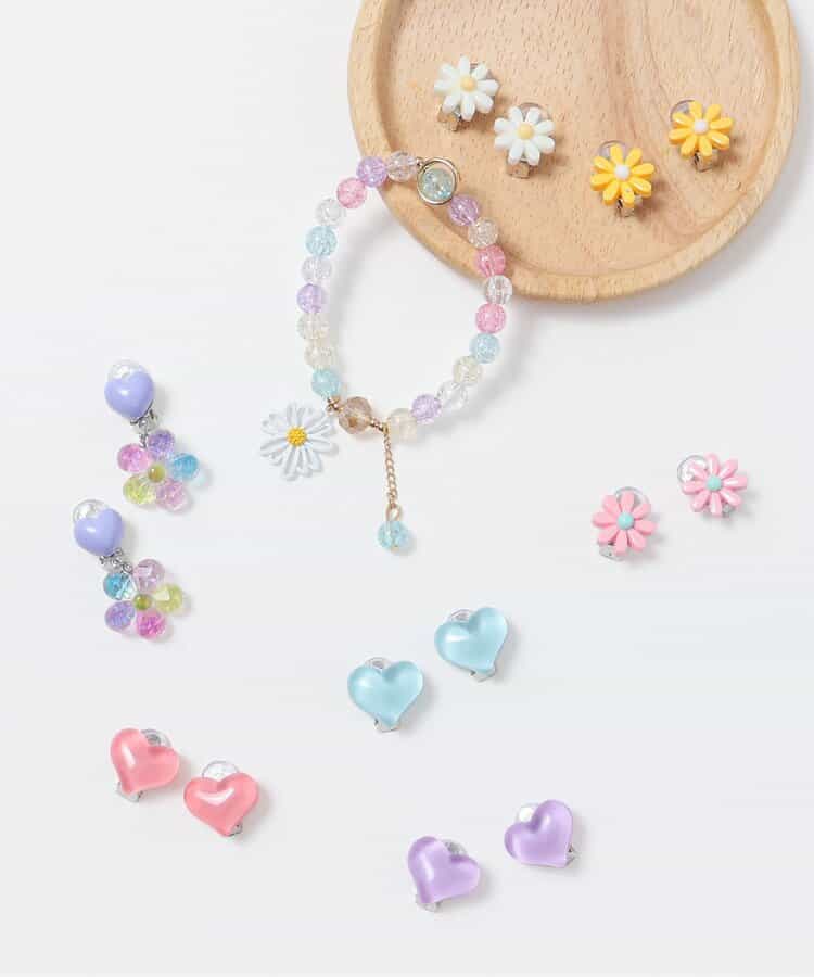 カラフルお花イヤリング_803109