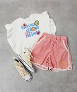 ★タイムセール★フリルロゴワッペンTシャツ_839556