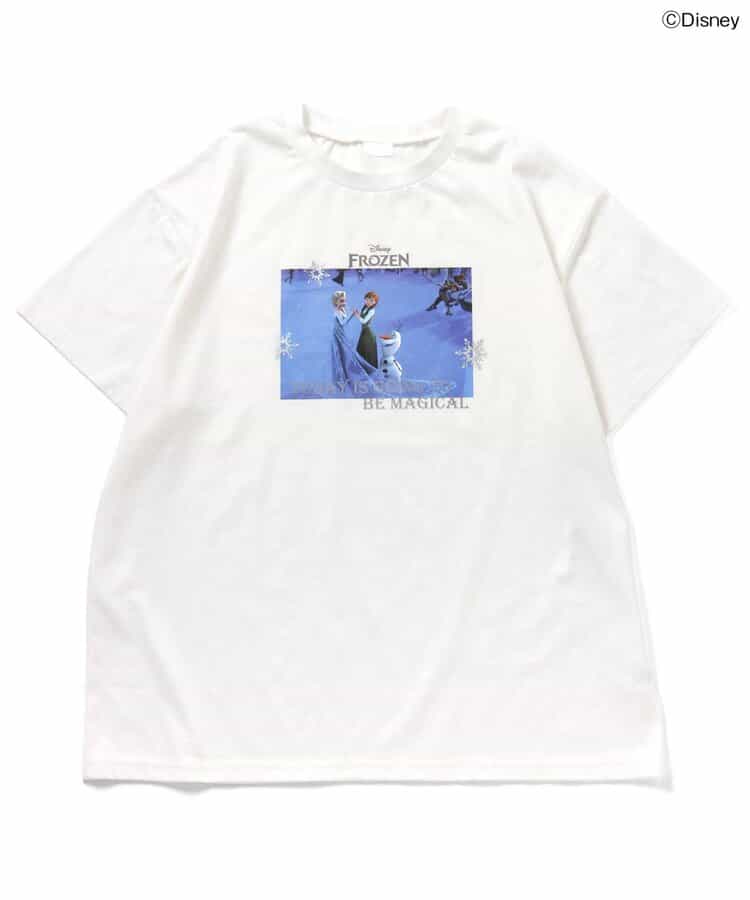 ★タイムセール★【リンク】【ディズニーキャラクター】プリンセス/アナと雪の女王 半袖Tシャツ(大人)_904853
