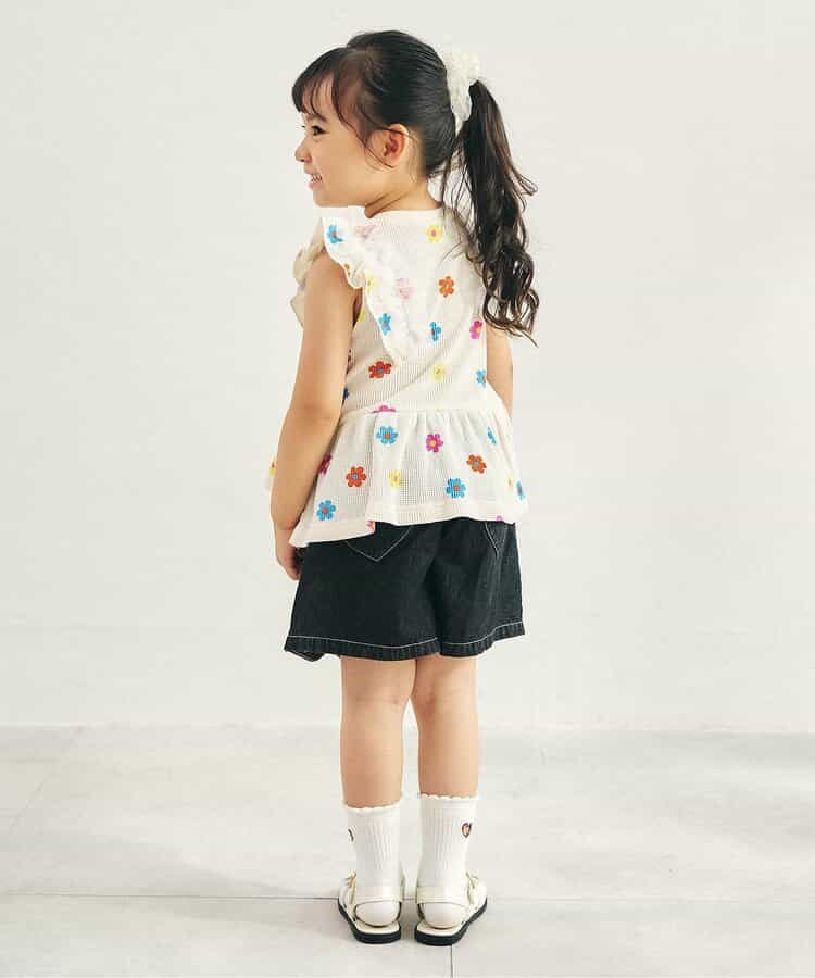 ★タイムセール★ワッフルフリルチュールトップス_906965