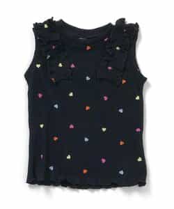 ノースリーブワッフルフリルTシャツ_843815