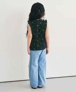 ノースリーブワッフルフリルTシャツ_843817