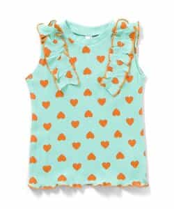 ノースリーブワッフルフリルTシャツ_911690