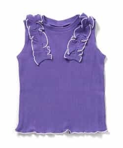 ノースリーブワッフルフリルTシャツ_843827