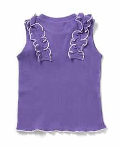 ノースリーブワッフルフリルTシャツ_843828