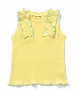 ノースリーブワッフルフリルTシャツ_843834