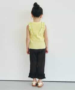 ノースリーブワッフルフリルTシャツ_843836