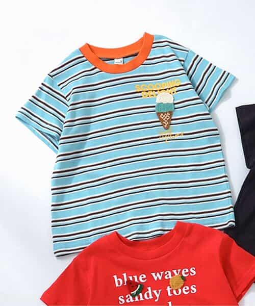 バラエティかぎ針モチーフTシャツ