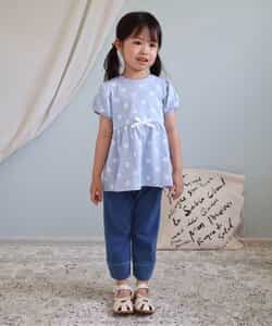 ★アウトレットセール★ひんやり後ろリボン/7days Style pants  8分丈_536054