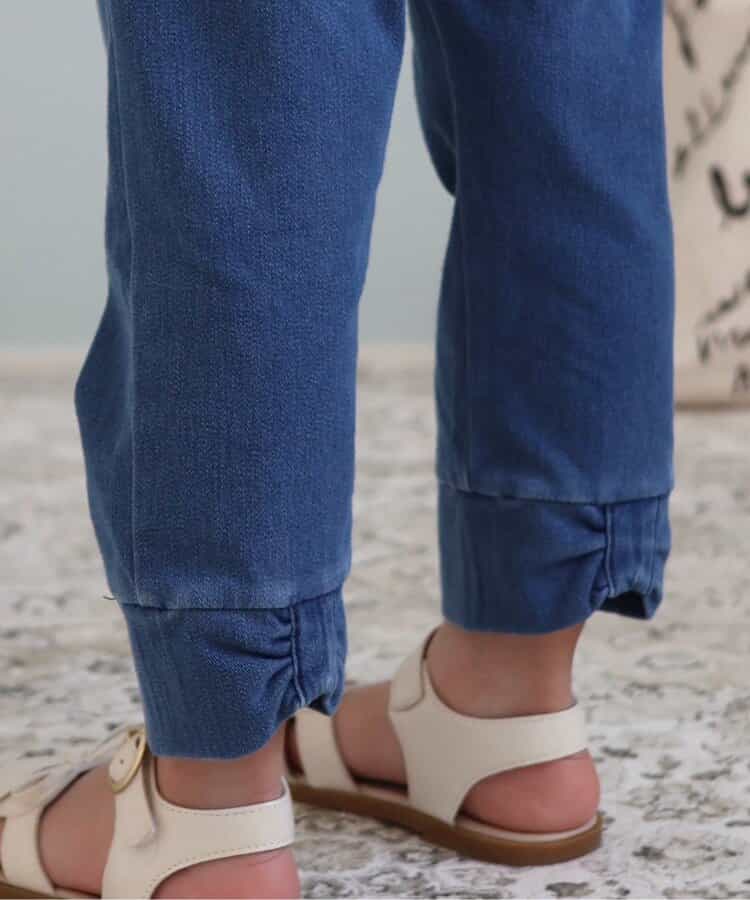 ★アウトレットセール★ひんやり後ろリボン/7days Style pants  8分丈_536055