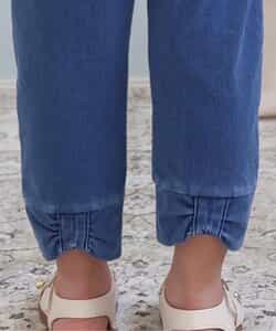 ★アウトレットセール★ひんやり後ろリボン/7days Style pants  8分丈_536056