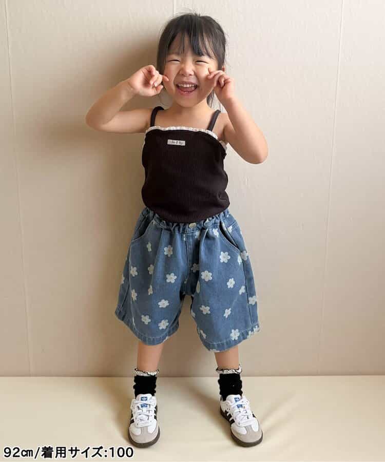★SALE★【リンク】ワイドタックショートパンツ  6分丈_942409