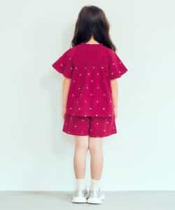 フラワー・ハート刺繍ショートパンツ(セットアップ可)_912755