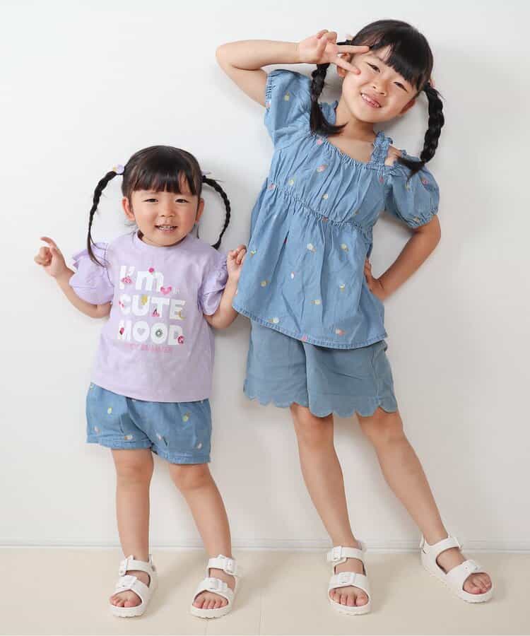 ★タイムセール★【リンク】アソート刺繍ショートパンツ(セットアップ可)_927861
