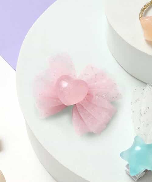 ★SALE★星・ハートモチーフチュールヘアクリップ