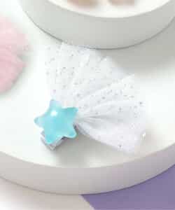 ★SALE★星・ハートモチーフチュールヘアクリップ_534048
