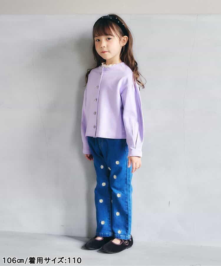 お花ボタンショートカーディガン_928361